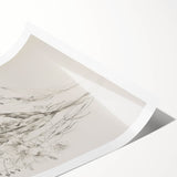 Abstract floral design rolled print showcasing vibrant colors and intricate patterns, elegantly wrapped in a protective tube for easy display and storage. Perfect for home decor.