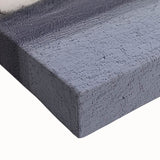 Close-up of an abstract landscape stretched canvas art piece, showcasing vibrant colors and intricate textures, ideal for modern home decor. Perfect for enhancing living spaces with artistic flair and depth.