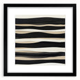 Minimalist Abstract Wall Art – Modern Black, White & Beige Canvas