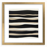 Minimalist Abstract Wall Art – Modern Black, White & Beige Canvas