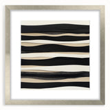 Minimalist Abstract Wall Art – Modern Black, White & Beige Canvas