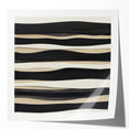 Minimalist Abstract Wall Art – Modern Black, White & Beige Canvas