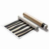 Minimalist Abstract Wall Art – Modern Black, White & Beige Canvas