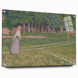 Baroque Art Elegant Garden Scene - Impressionist Baroque Art Print