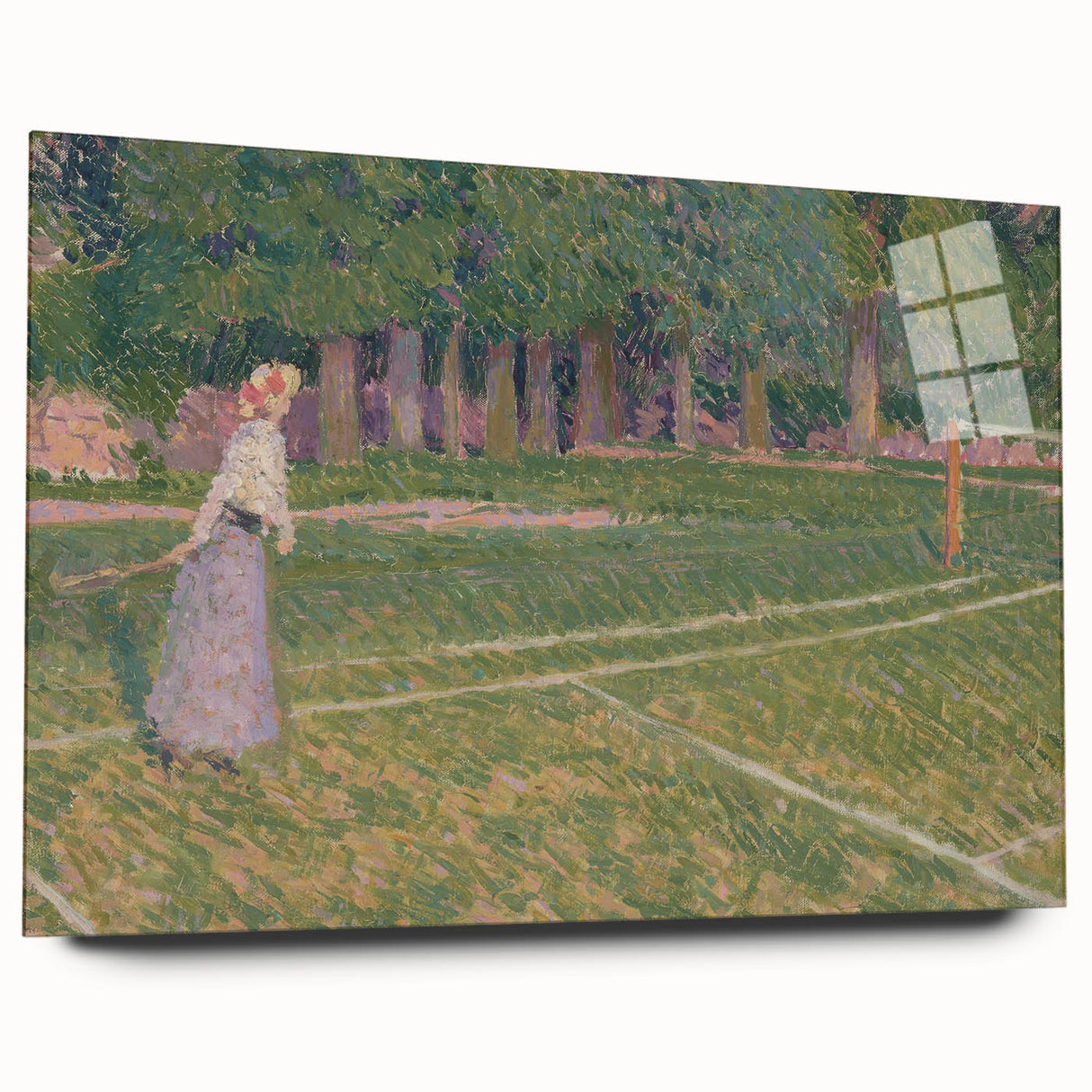 Baroque Art Elegant Garden Scene - Impressionist Baroque Art Print