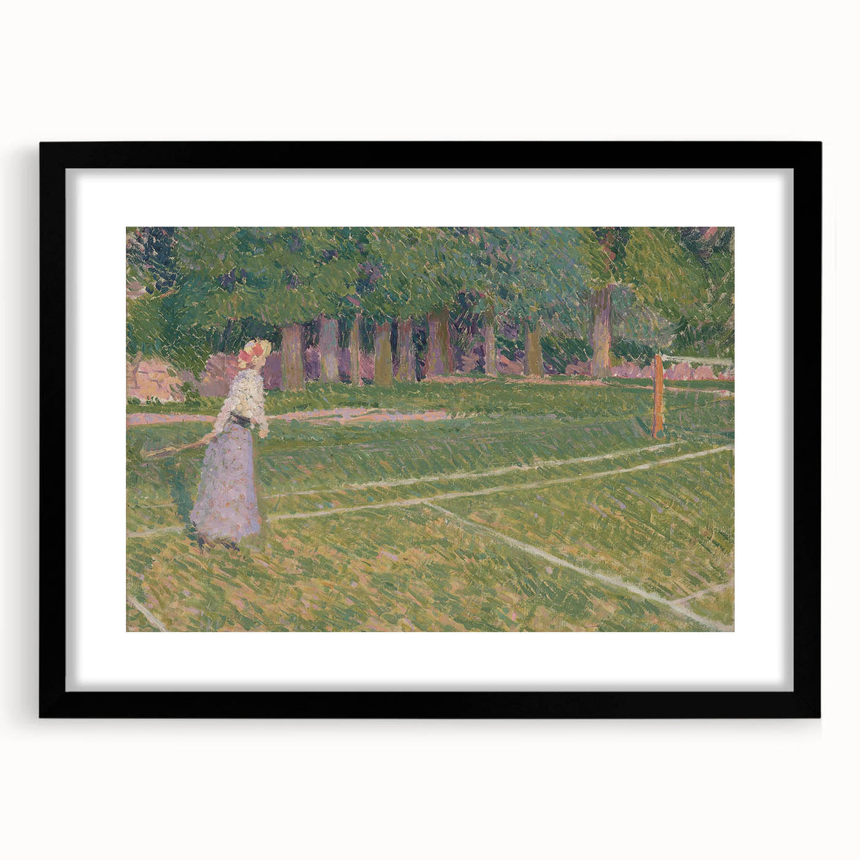 Baroque Art Elegant Garden Scene - Impressionist Baroque Art Print