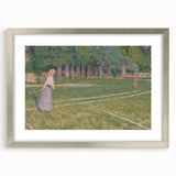 Baroque Art Elegant Garden Scene - Impressionist Baroque Art Print