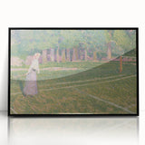 Baroque Art Elegant Garden Scene - Impressionist Baroque Art Print