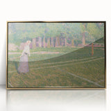 Baroque Art Elegant Garden Scene - Impressionist Baroque Art Print