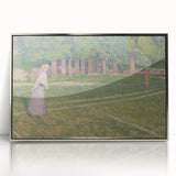 Baroque Art Elegant Garden Scene - Impressionist Baroque Art Print