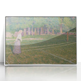 Baroque Art Elegant Garden Scene - Impressionist Baroque Art Print