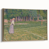 Baroque Art Elegant Garden Scene - Impressionist Baroque Art Print