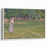 Baroque Art Elegant Garden Scene - Impressionist Baroque Art Print