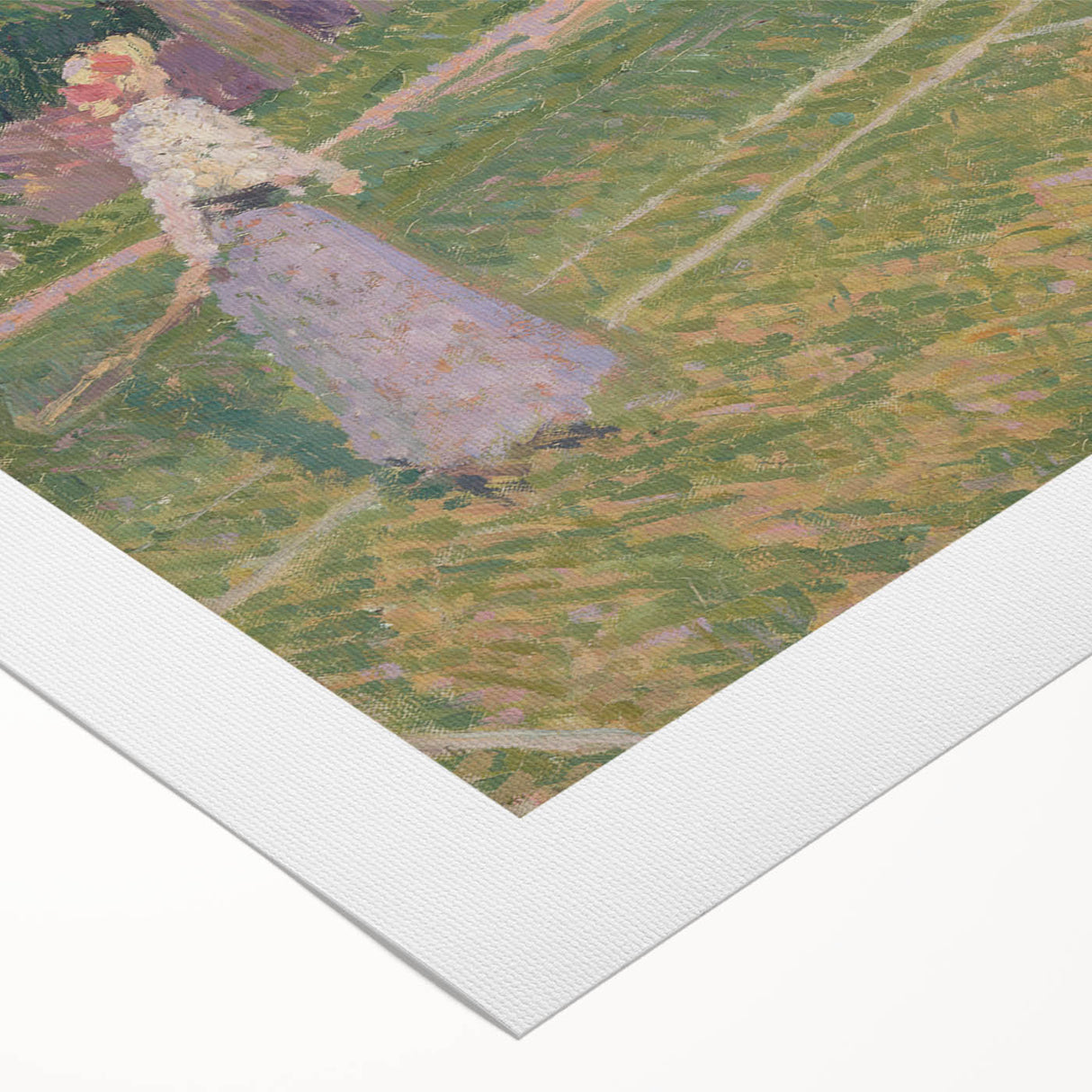 Baroque Art Elegant Garden Scene - Impressionist Baroque Art Print
