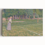 Baroque Art Elegant Garden Scene - Impressionist Baroque Art Print