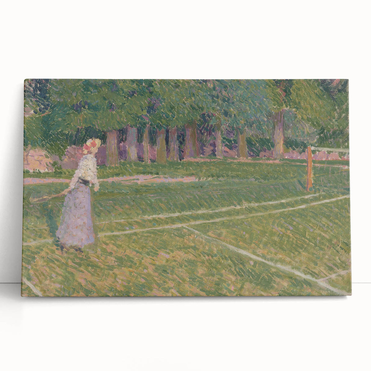 Baroque Art Elegant Garden Scene - Impressionist Baroque Art Print