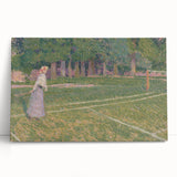 Baroque Art Elegant Garden Scene - Impressionist Baroque Art Print