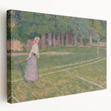 Baroque Art Elegant Garden Scene - Impressionist Baroque Art Print