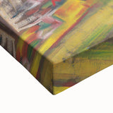 Expressionist Art: Colorful Peasant Woman Scene Wall Art on Canvas