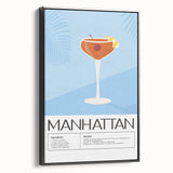 Black and white vintage poster art of a landscape scene on framed canvas, suitable for bedroom wall decor.