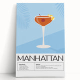 Large black and white stretched canvas with a minimalist design of assorted kitchen utensils, ideal for kitchen wall art.