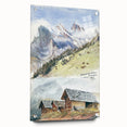 Impressionist Mountain Landscape Wall Art - Sargent's Alpine Print