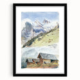 Impressionist Mountain Landscape Wall Art - Sargent's Alpine Print