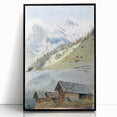 Impressionist Mountain Landscape Wall Art - Sargent's Alpine Print