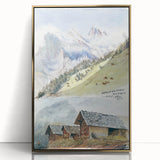Impressionist Mountain Landscape Wall Art - Sargent's Alpine Print