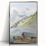 Impressionist Mountain Landscape Wall Art - Sargent's Alpine Print