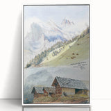 Impressionist Mountain Landscape Wall Art - Sargent's Alpine Print