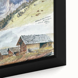 Impressionist Mountain Landscape Wall Art - Sargent's Alpine Print