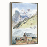 Impressionist Mountain Landscape Wall Art - Sargent's Alpine Print