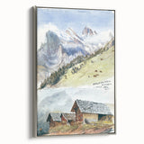 Impressionist Mountain Landscape Wall Art - Sargent's Alpine Print