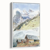 Impressionist Mountain Landscape Wall Art - Sargent's Alpine Print