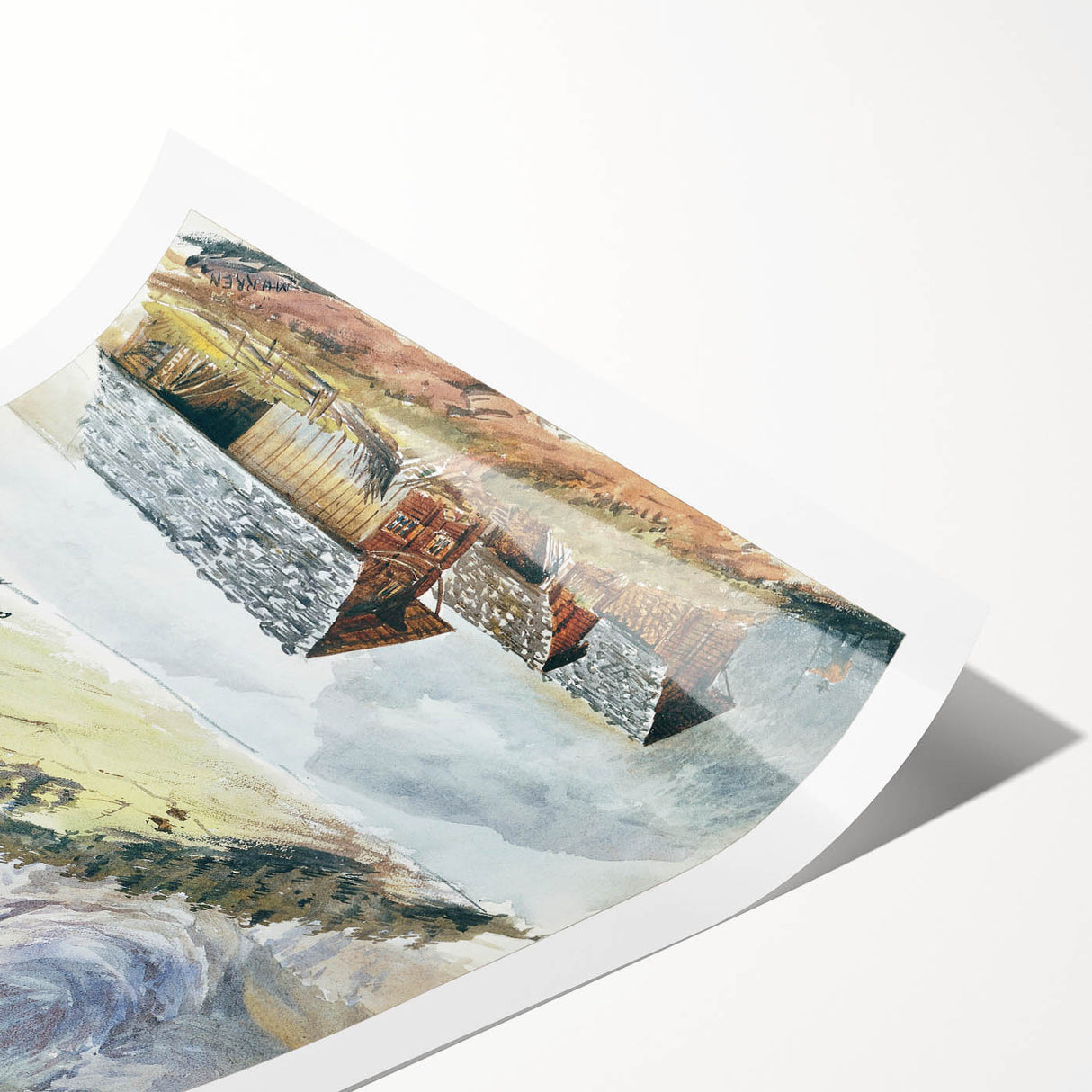 Impressionist Mountain Landscape Wall Art - Sargent's Alpine Print