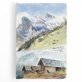 Impressionist Mountain Landscape Wall Art - Sargent's Alpine Print