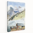 Impressionist Mountain Landscape Wall Art - Sargent's Alpine Print