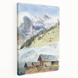 Impressionist Mountain Landscape Wall Art - Sargent's Alpine Print