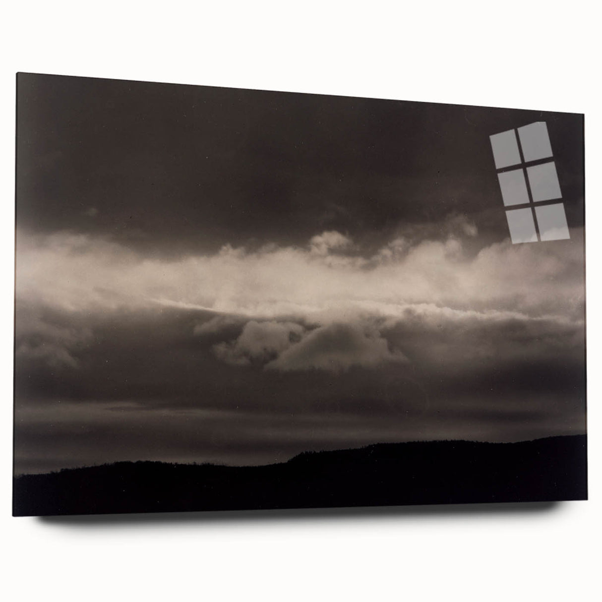 Monochrome Cloudscape - Moody Modern Wall Art in Black and White