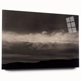 Monochrome Cloudscape - Moody Modern Wall Art in Black and White