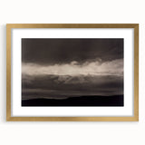Monochrome Cloudscape - Moody Modern Wall Art in Black and White