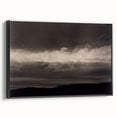 Monochrome Cloudscape - Moody Modern Wall Art in Black and White