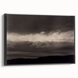 Monochrome Cloudscape - Moody Modern Wall Art in Black and White