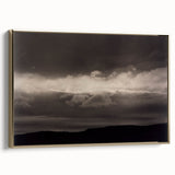 Monochrome Cloudscape - Moody Modern Wall Art in Black and White