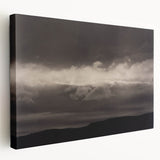 Monochrome Cloudscape - Moody Modern Wall Art in Black and White