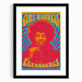 Jimi Hendrix Retro Wall Art – Psychedelic Vintage Experience Print