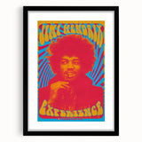 Jimi Hendrix Retro Wall Art – Psychedelic Vintage Experience Print