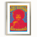 Jimi Hendrix Retro Wall Art – Psychedelic Vintage Experience Print