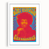 Jimi Hendrix Retro Wall Art – Psychedelic Vintage Experience Print